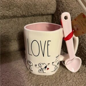 Rae Dunn Snoopy Love Mug with Spoon